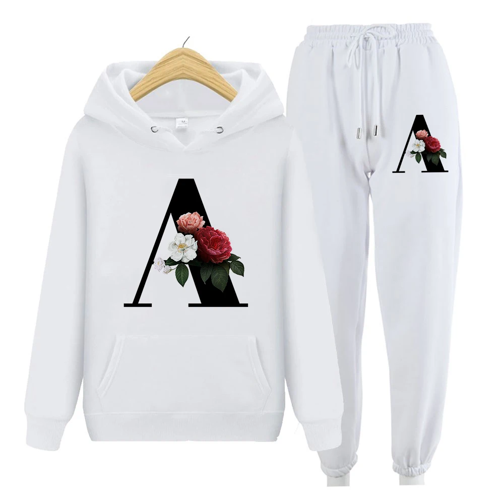 Two Piece Sets Hoodies Women Sweatshirt Winter Long Sleeve Hoodies Harajuku Hoodie Vintage Letters Print Sweatshirts Sudadera