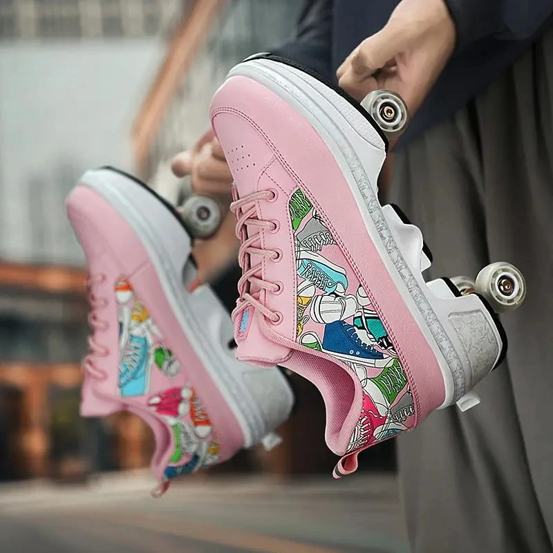 Dress Up Sneakers Roller Shoes For Girls Sneakers Rollers Men Roller Skates  Four Wheels Children Shoes Birthday Gift 230222 From Nan06, $111.64