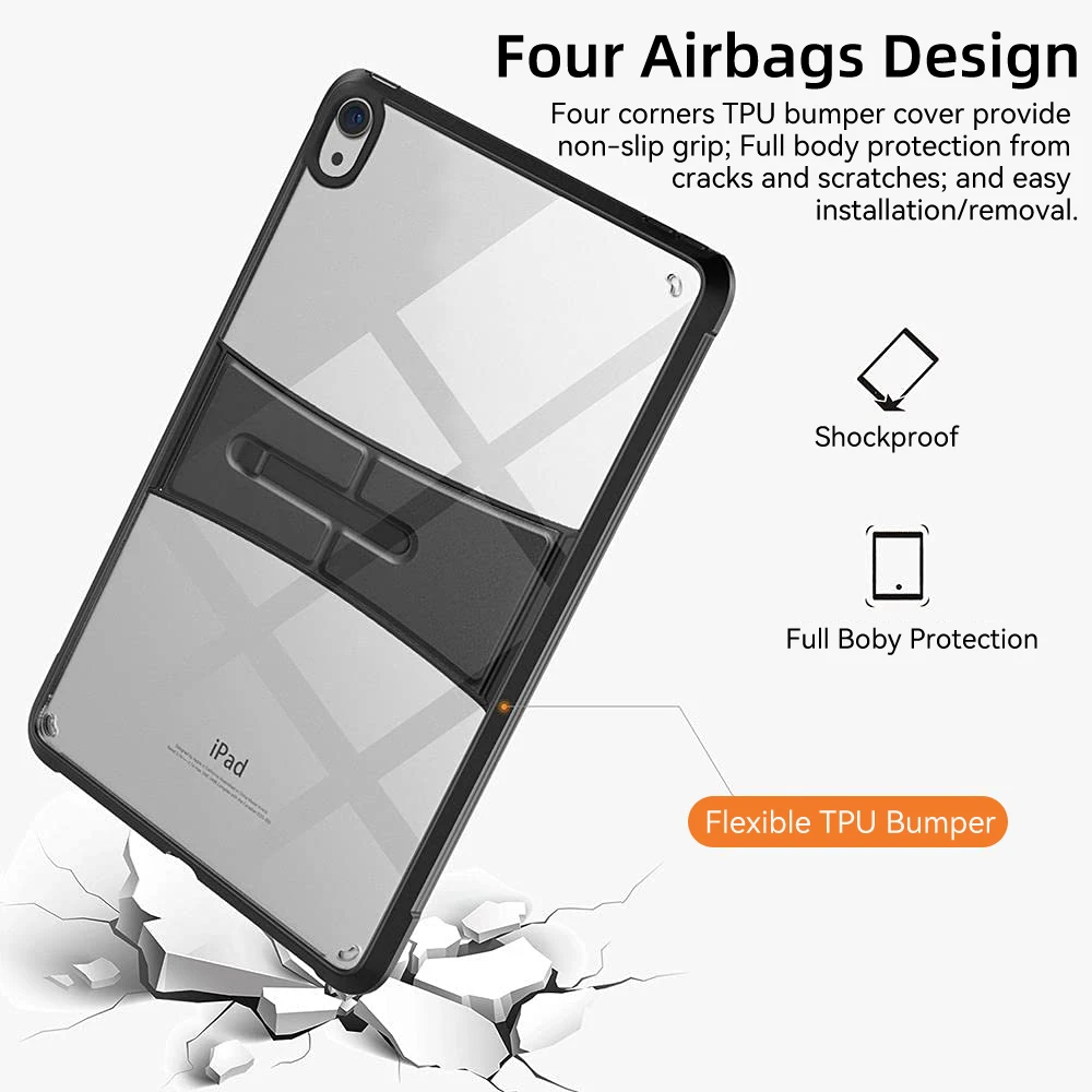 Fashion Star IPad Protective Case Pro 11 Rotating Air 4 5 Acrylic 10.2 Inch  Tablet 10th Generation Three Fold White Ipad Cover - AliExpress