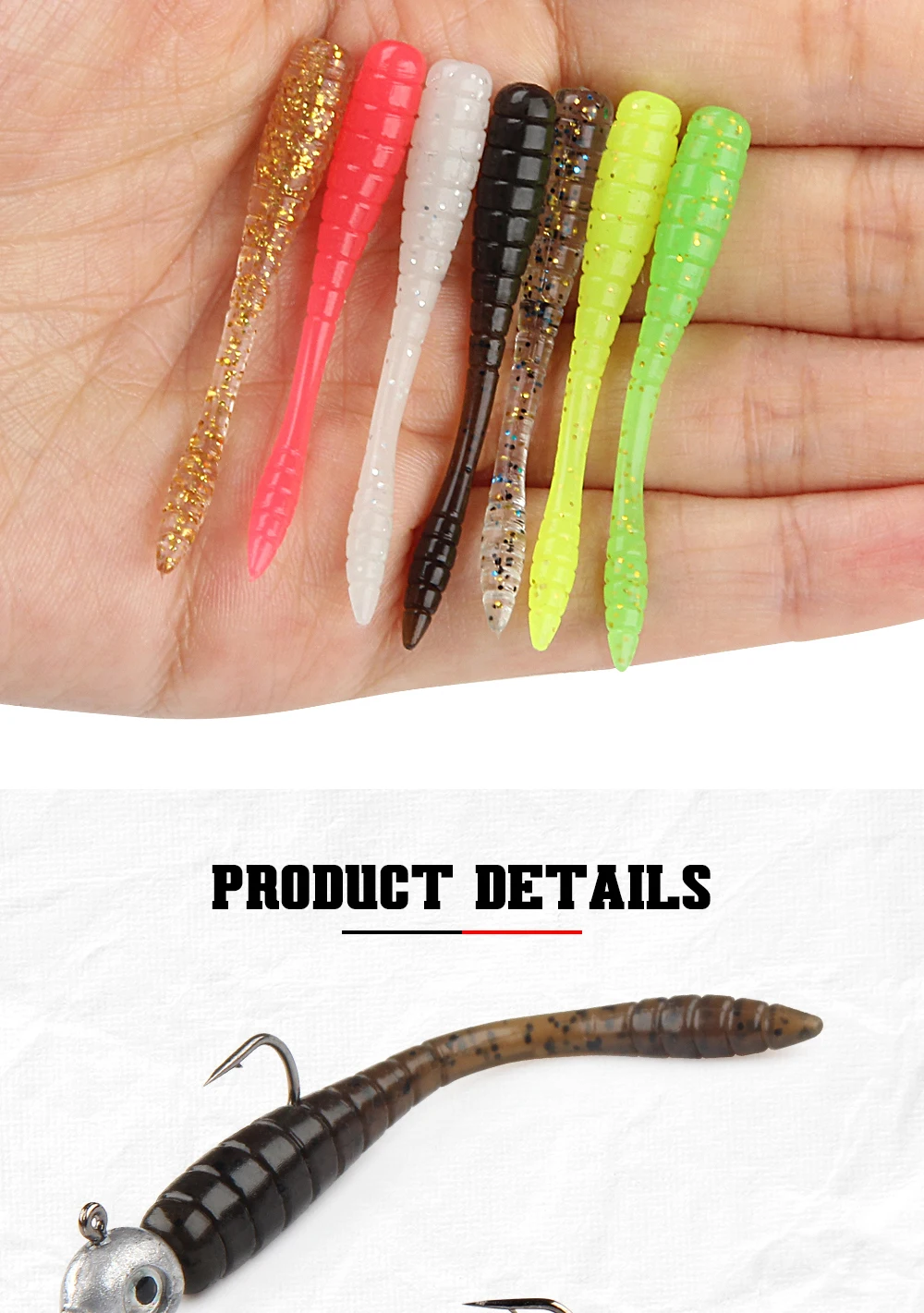 Spinpoler TPR Ajing Weiche Köder Künstliche Köder Felsen Meer Angeln Ozean Rockfish Swimbait Wurm Wobbler Schwimmende Hohe Qualität Pesca – Detail 5