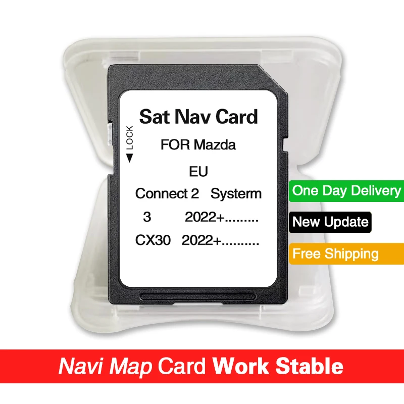 지도 Sat Navi 32GB for Mazda 3/CX30 2022+ Car Connect2 시스템 내비게이션 GPS SD 카드 최신 2024 업데이트 유럽 터키