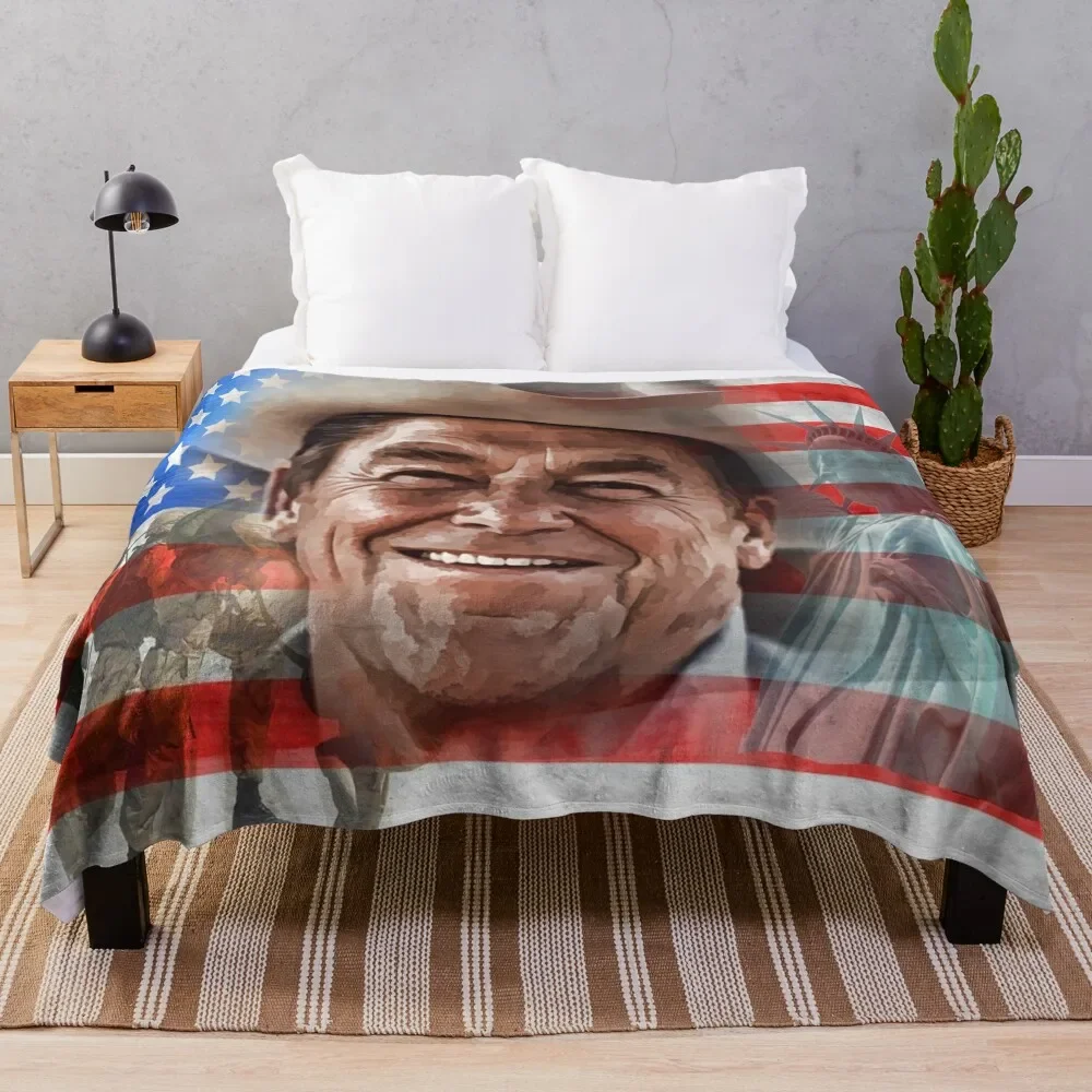 

Одеяло Ronald Reagan, симпатичное клетчатое постельное белье, одеяла