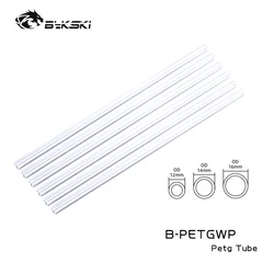 Bykski 6pcs/Lot Water Cooling Pipe PETG / PMMA / Frosted Acrylic Hard Tube OD12mm / OD14mm / OD16mm Transperant 50cm Length