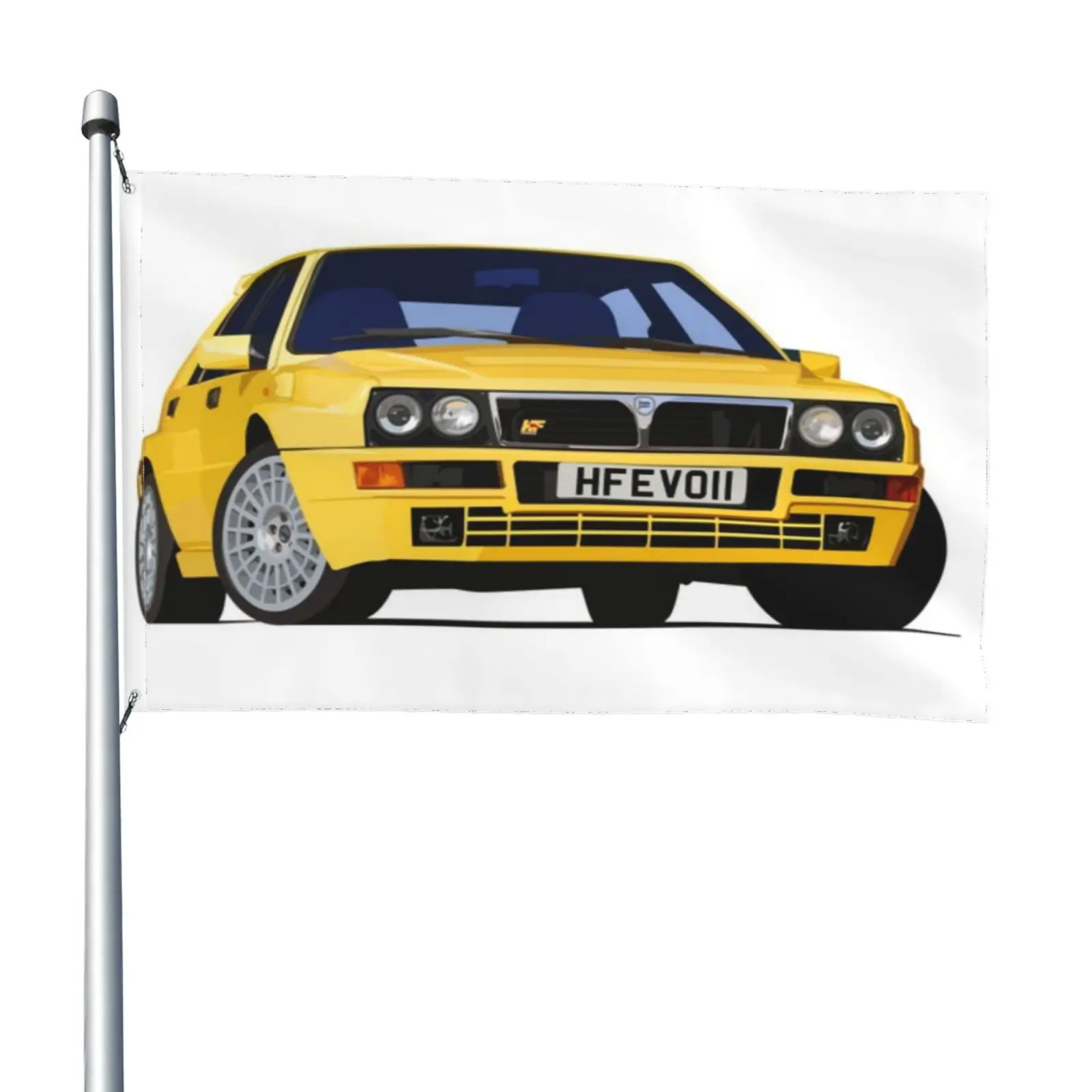 Садовый флаг Lancia Delta Hf 2074 Франция Марокко Коринтианс Алжир радужные границы войск
