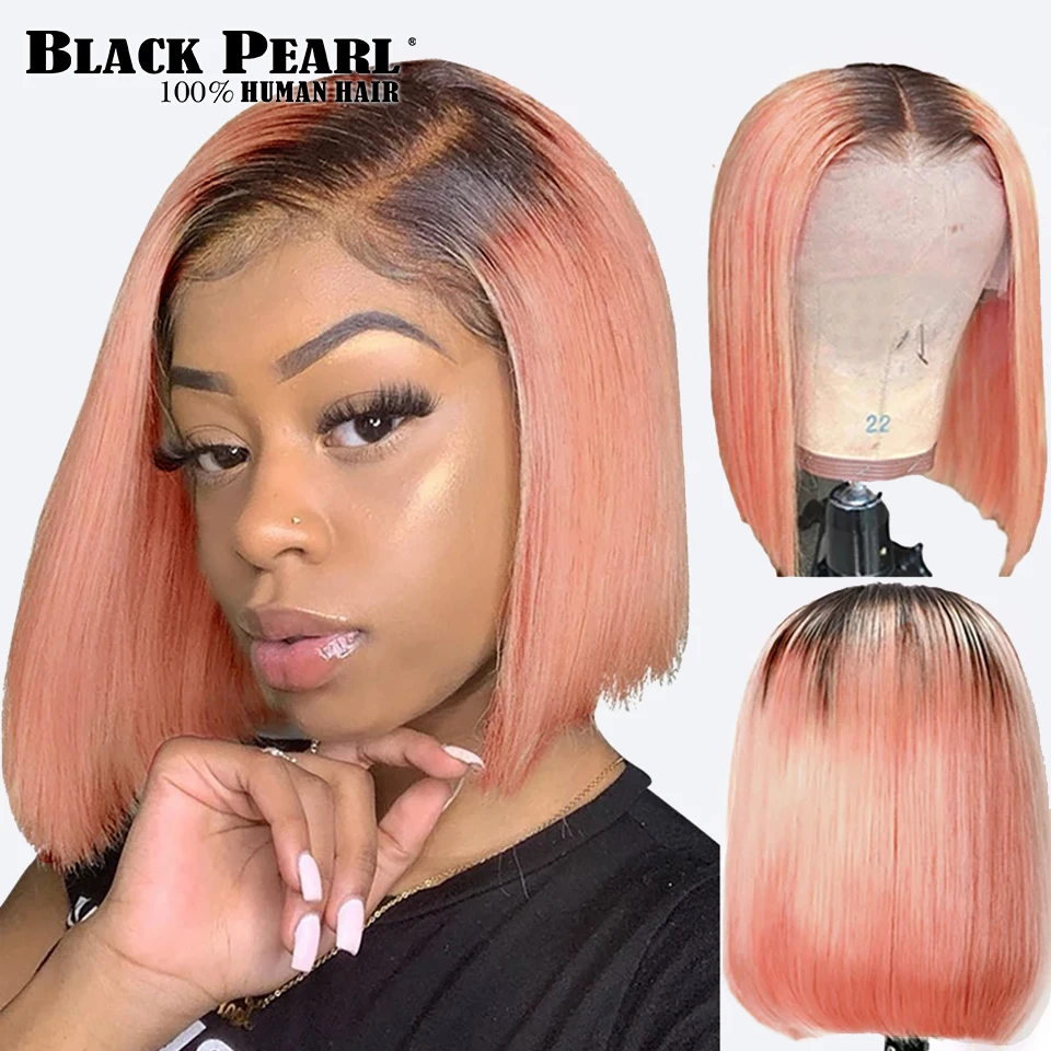 Bob Wig Human Hair | Front Hair Short | Dark Short | Dark Hair | Short Bob  - Part Lace Wigs - Aliexpress