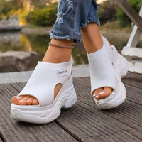 Sandales compensées élégantes et sexy à semelle épaisse, tendance, best-seller, nouveauté, confortables, grandes tailles, chaussures de plage pour femmes 2