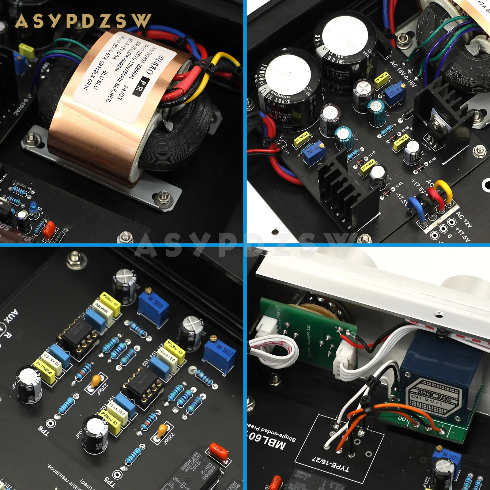 ASYPDZSW HIFI 6010D Single-ended Preamplifier Base on M-B-L6010 Preamp circuit 6