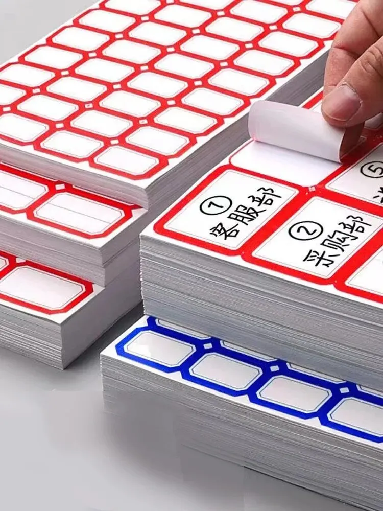 50 Self-adhesive Labels Labeled with ClassificationStudent Names Household Handwritten Prices Warehouse and Office Use 2
