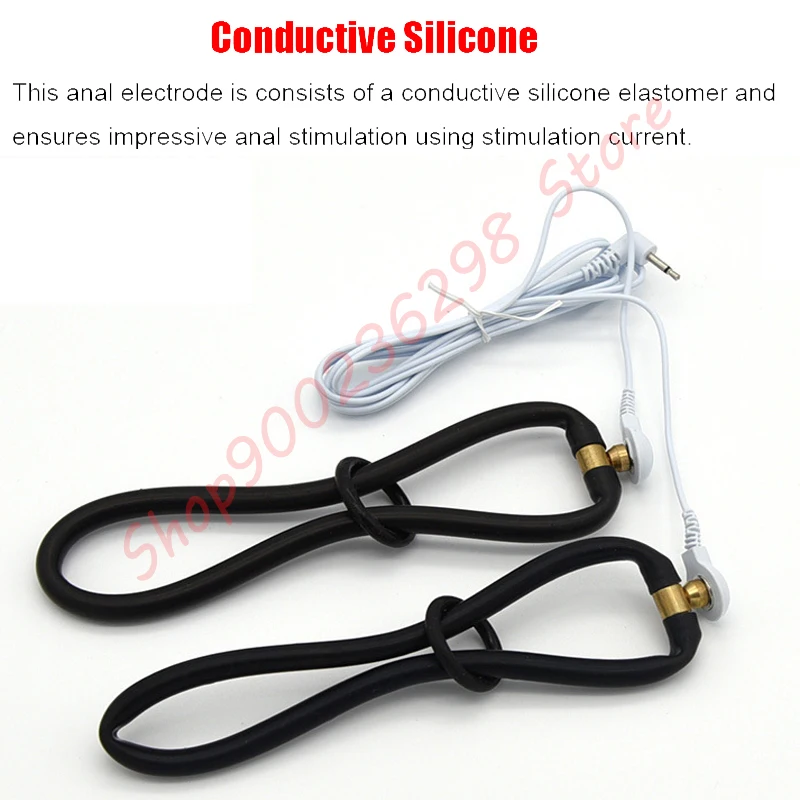 Electro Sex/Stimulation Insertable Vaginal Ring, Anal Electrode Plug, E-stim Penis and Testicles Band, Electric Stimulator BDSM Toy, electro sex toys,electric sex toys