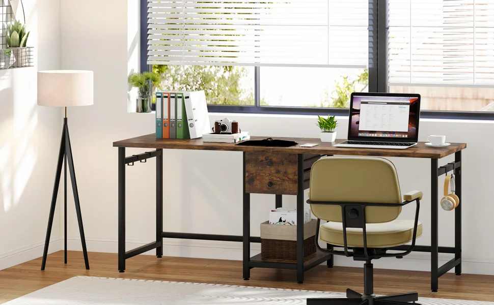 two person desk