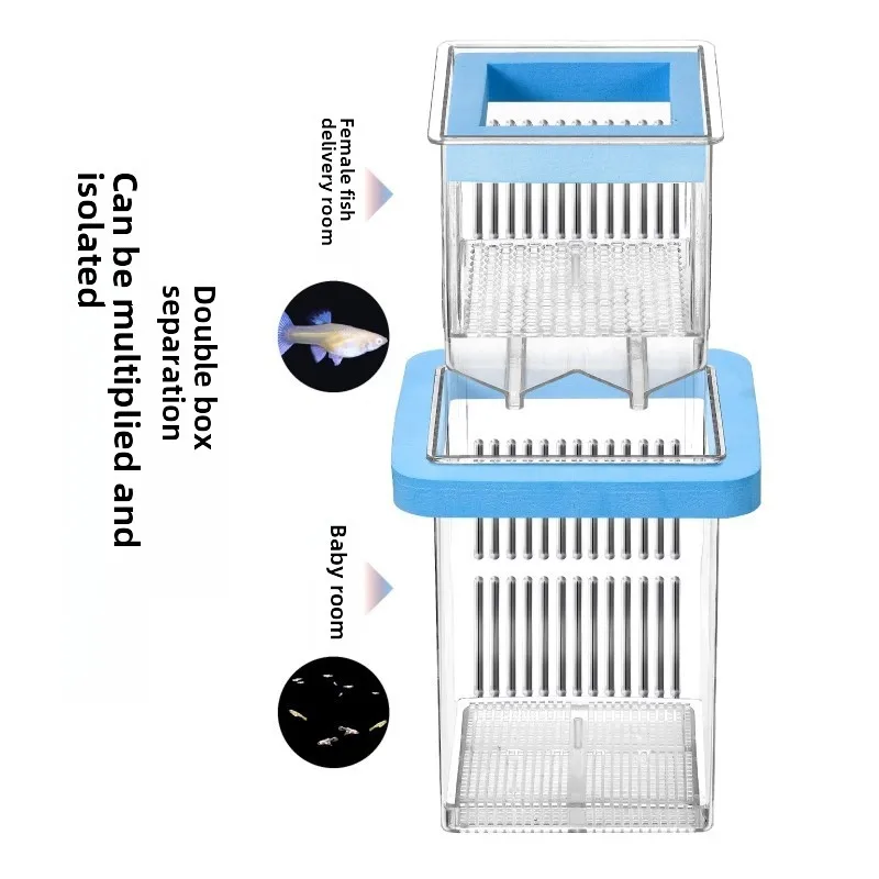 3101-a1c722.jpg Guppy breeding box, isolation box in fish tank, floating small fry, small fish juvenile, female, acrylic incubator