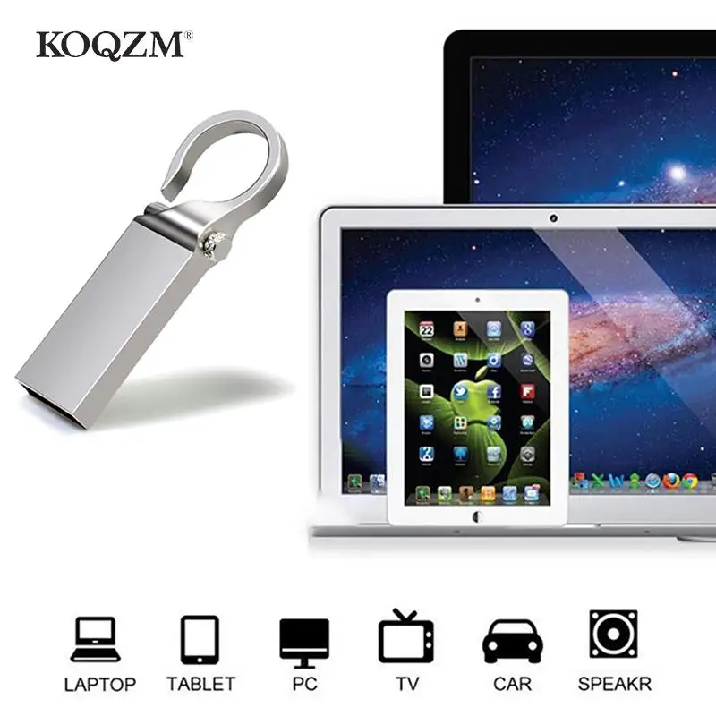 Usb 3.0 2TB Metal Drive 1TB Usb Flash Drives Waterproof Flash Disk Stick With 2 Android Phone Adapters