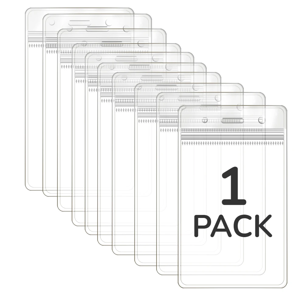 Transparent Waterproof PVC Card Holder Clip Protective Sleeve For Bank Credit Card ID Cards Slim Clear Protector Storage Cover