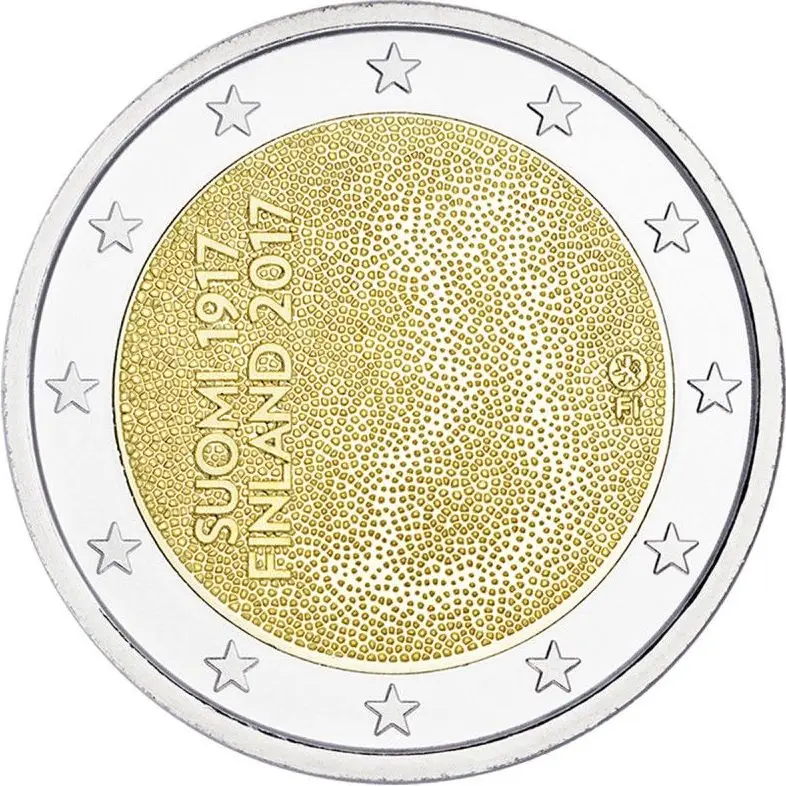Finlandia 2017 Moneta Commemorativa Finlandia Independence Centennial 2 Euro Unc Nuovo Di Zecca