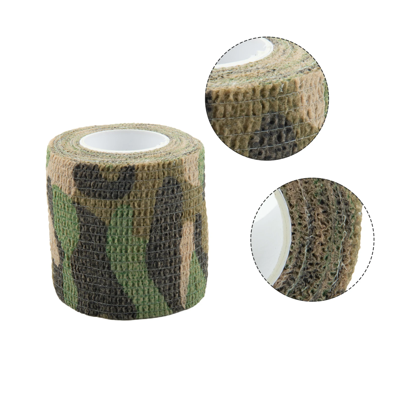 

1pcs Camo Form Reusable Self Cling Camo Hunting Rifle Fabric Tape Wrap Polyester Camouflage Outdoor Camping Auxiliary Tool