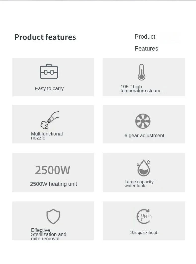 Steam cleaner in household use