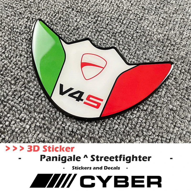 

Shell Fender Protection 3D Stereo Sticker Decal Italian Tricolor Logo V4S For Ducati Streetfighter Panigale V4 V2 V4R V4S V4SP