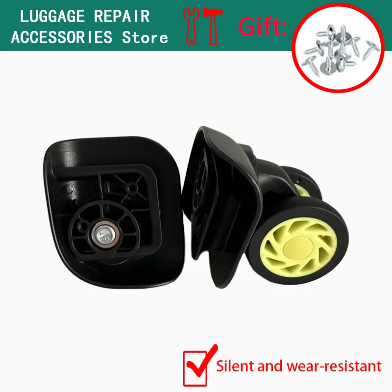 Suitcase Wheel Replacement Trolley Case Accessories Universal Wheel Wear-Resistant Double-Row Pulley Password Suitcase Wheel