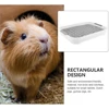 1pc Rabbit Litter Box Small Pet Toilet Tray Bunnie Corner Toilet Box For Ferret Hamster Dragon Cat Guinea Pig Dutch Pig Supplies 3