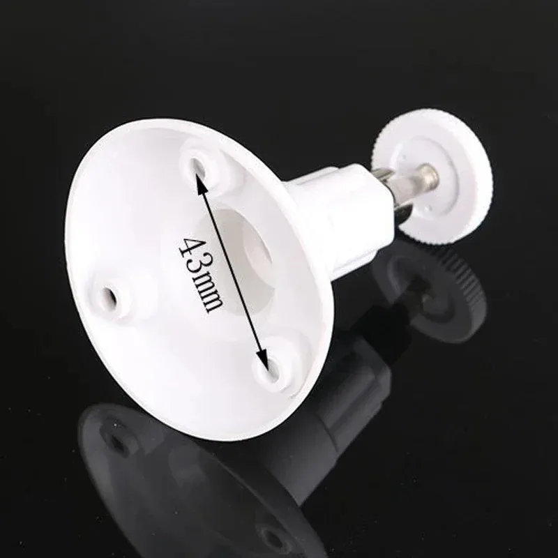 Security Camera Stand Camera Holder Stand Camera Holder Security Wall Mount Bracket Security Camera Bracket Camera Mount Panel Camera Mounting Base Security Camera Mount Camera Wall Mount Bracket 360 Degree Rotating Stable Plastic For Indoor Outdoor