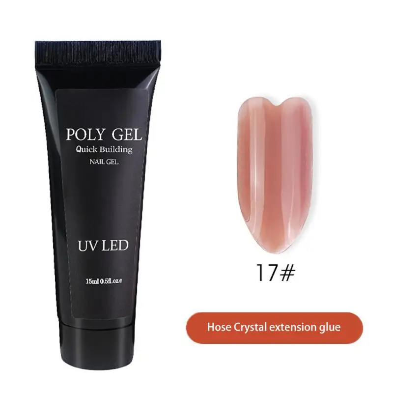 

15ml Acrylic Extension Gel Nail Quick Building Gum Transparent Jelly Manicure Tool Polymer Gel