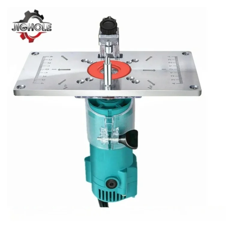 Aluminum Multifunctional Woodworking Router Table Insert for Carpentry and Engraving Tasks