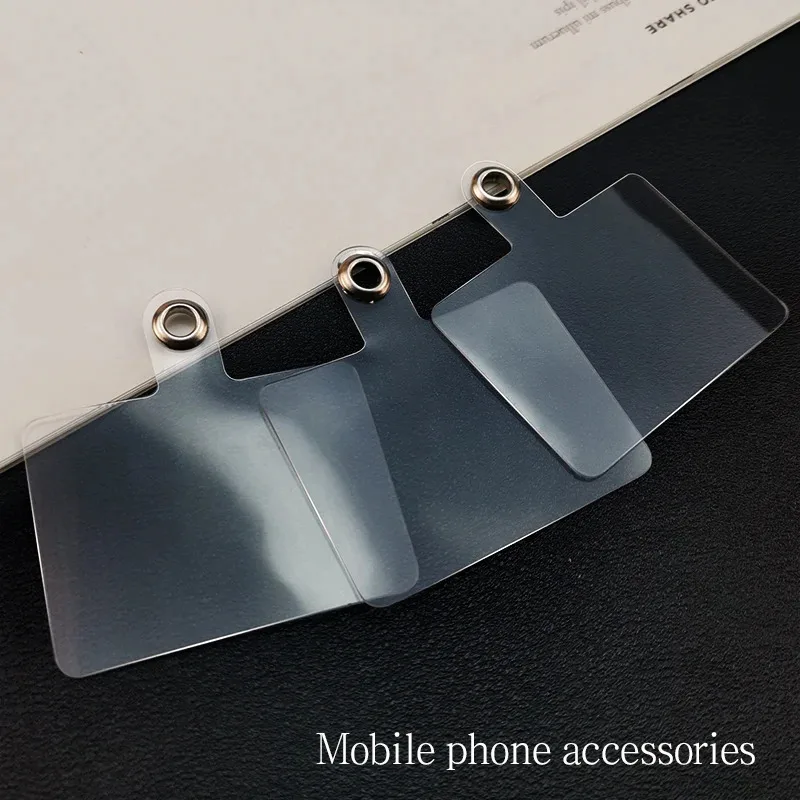 5/10/20/30pcs 투명한 Protable Anti-Fall Clear Phone Lanyard 카드 교체 가능 유연한 테더 폰 케이스 Pandent Gasket