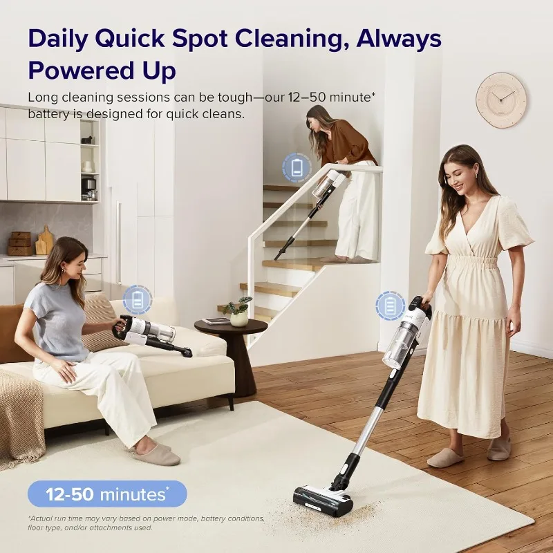 LEVOIT Cordless Vacuum Cleaner,Stick Vac with Tangle-Resistant Design,Up to 50 Minutes,Powerful Suction,Rechargeable,Lightweight 2