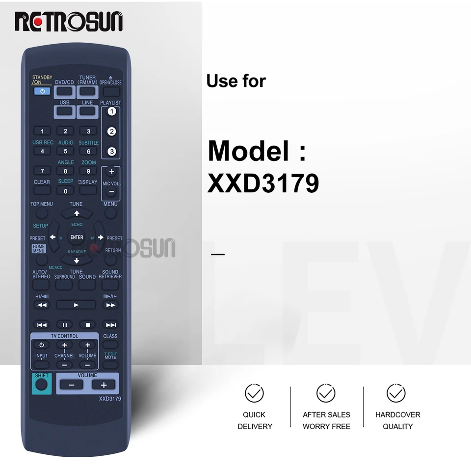 New XXD3179 Remote Control for PIONEER XV-DV777 XDV767 DV787AP DSC