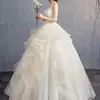 Fahsion Spaghetti Straps Bridal Gown Classic Sexy V-neck Wedding Dresses Simple Tulle Sukienka Na Wesele Plus Size Customized 4