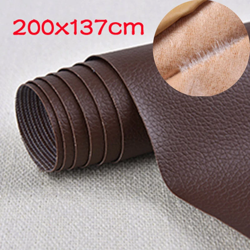 200x137cm Sofa Fabrics Diy Self Adhesive Pu Leather Repair Patches Fix