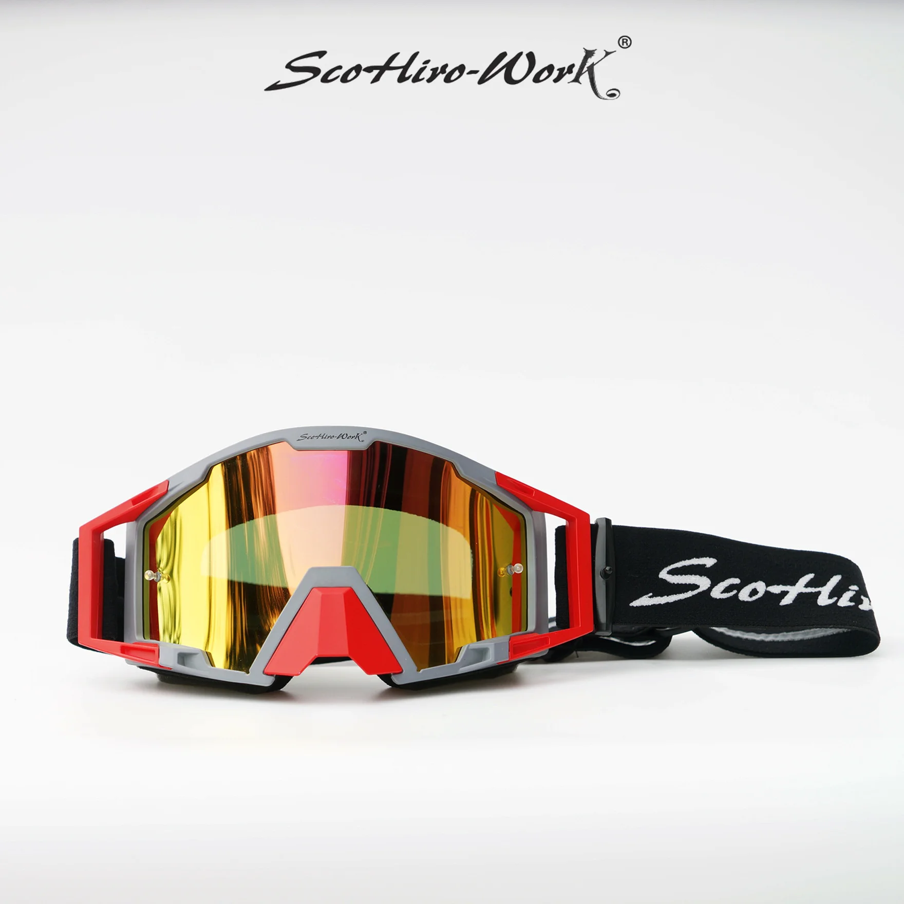 SCOHIROWORK-Gafas de motocicleta vintage para deportes al aire libre, gafas todoterreno, casco de máscara Harley