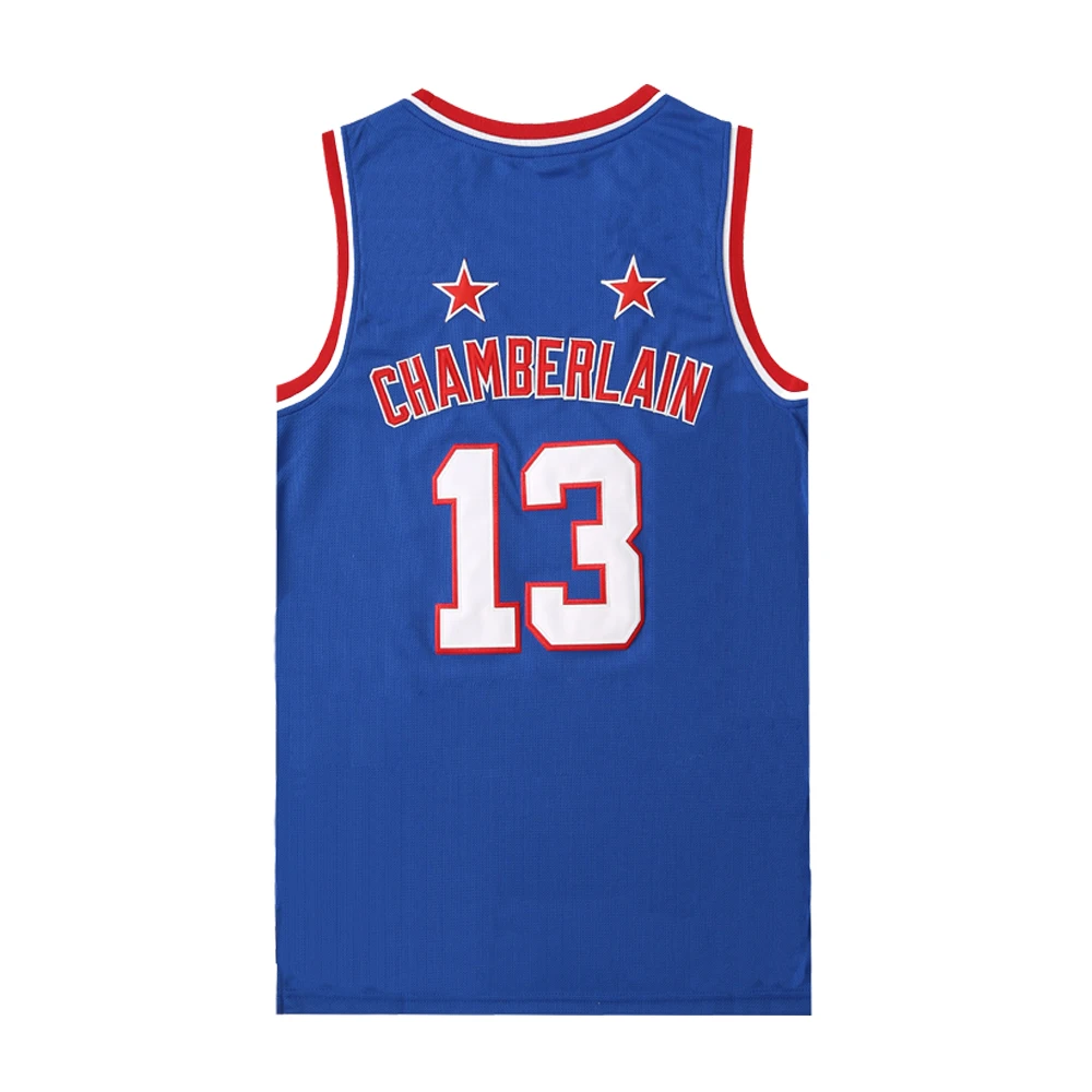 Basketball Jerseys HARLEM GLOBETROTTERS 13 CHAMBERLAIN Sewing Embroidery