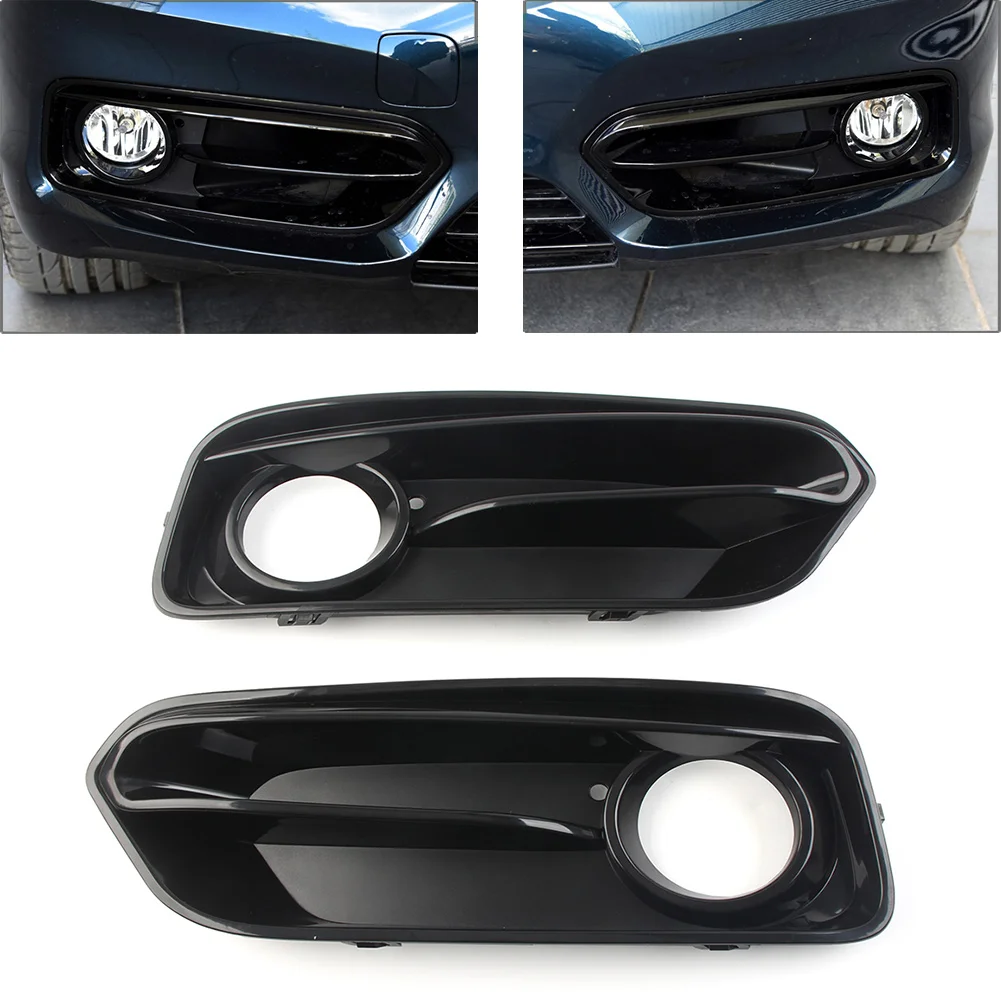 車のフロントバンパーフォグランプグリル ABS ブラックカバー