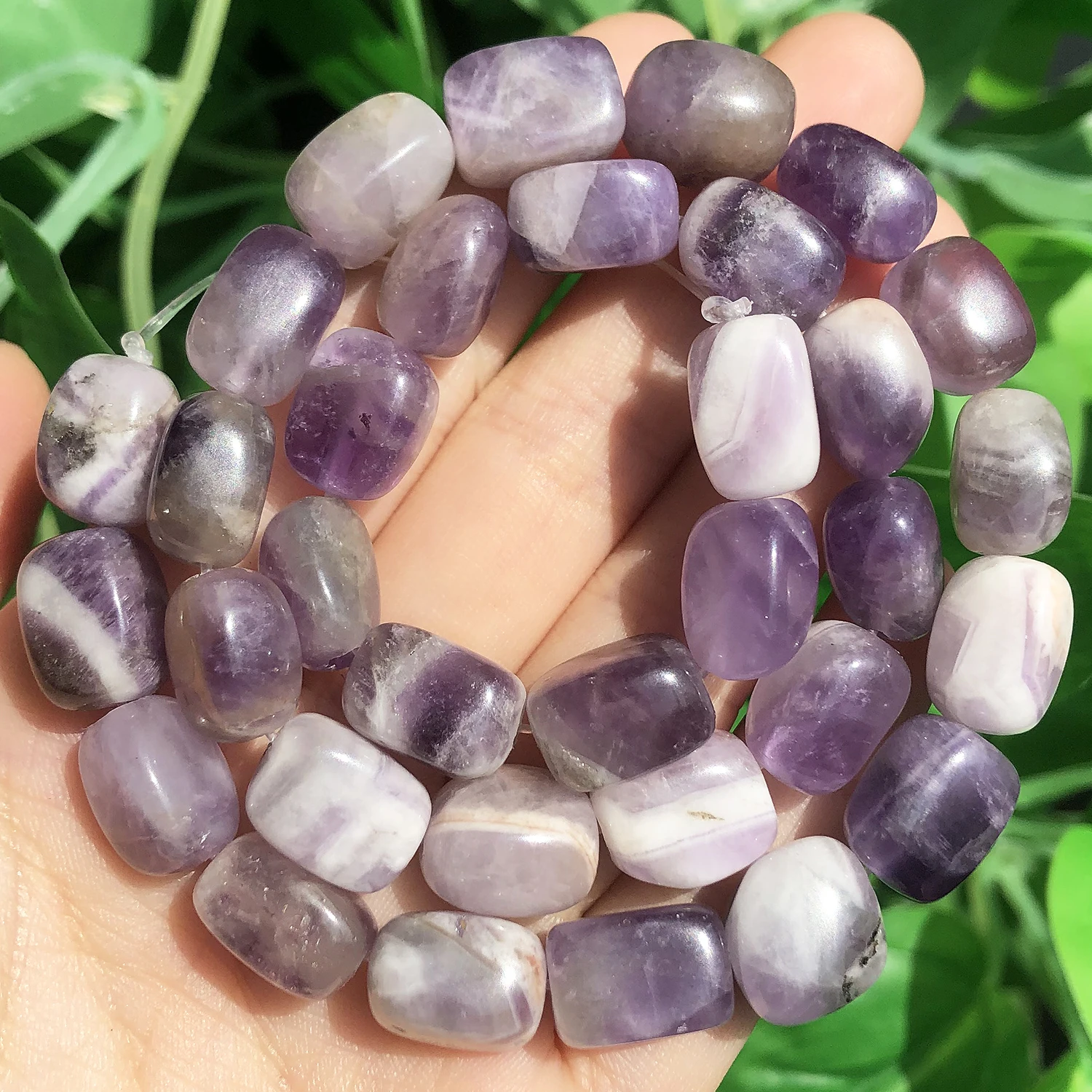 8x12mm Natuurlijke Blauwe Turkoois Rhodoniet Amazoniet Stenen Kralen Onregelmatige Rechthoek Armband Losse Kralen voor Sieraden DIY Maken – Detail 13