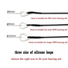 10pcs Hearing Aid Anti Lost Lanyard Silicone BTE Hearing Aid Clip Adaptor Replacement Accessories for Elderly Children Kid 1