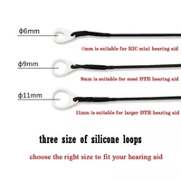 10pcs Hearing Aid Anti Lost Lanyard Silicone BTE Hearing Aid Clip Adaptor Replacement Accessories for Elderly Children Kid 1