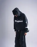 Retro Gothic Men Hoodie New American High Street TrendY2k Harajuku Men Loose and Casual Sweatshirt - Image 5