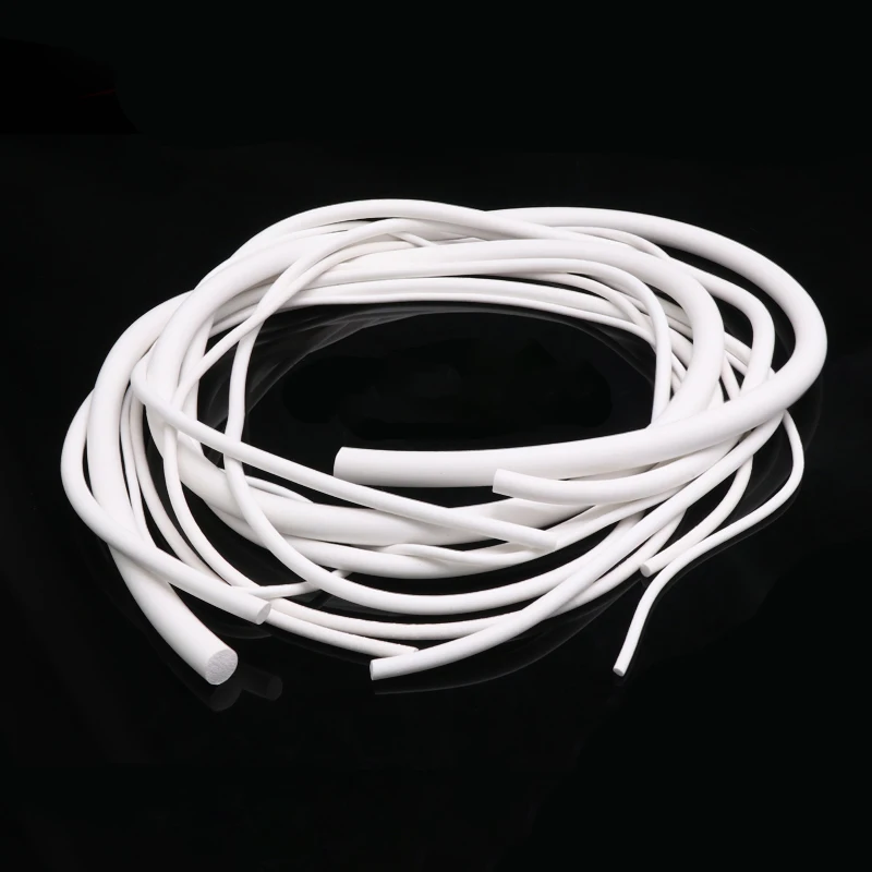 Ø1mm 25mm Silicone Rubber Sponge Strip White Foamed Backer Rod Sealing