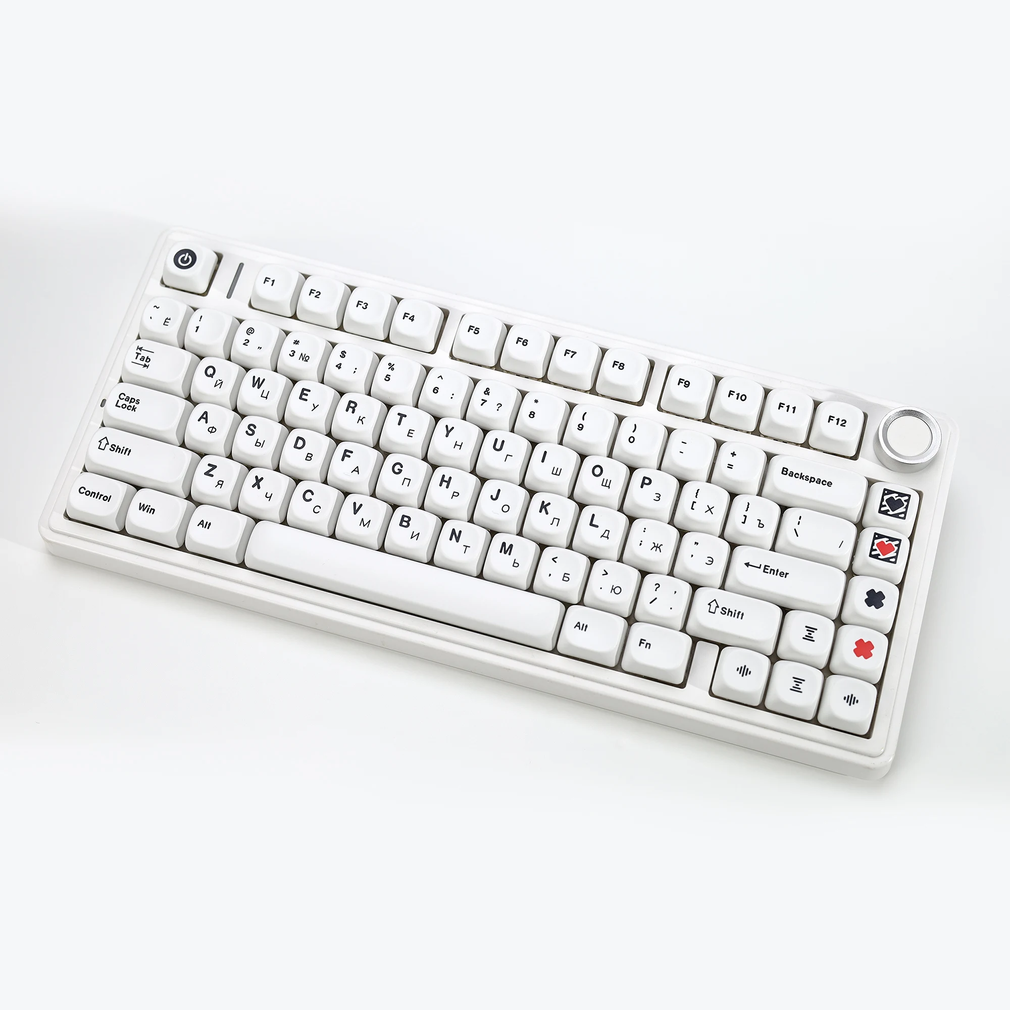 KBDiy 러시아어 일본어 키캡 GMK 미니멀 화이트 테마 PBT 레트로 키캡 체리 MX 스위치 60 DIY 기계식 키보드 게임용