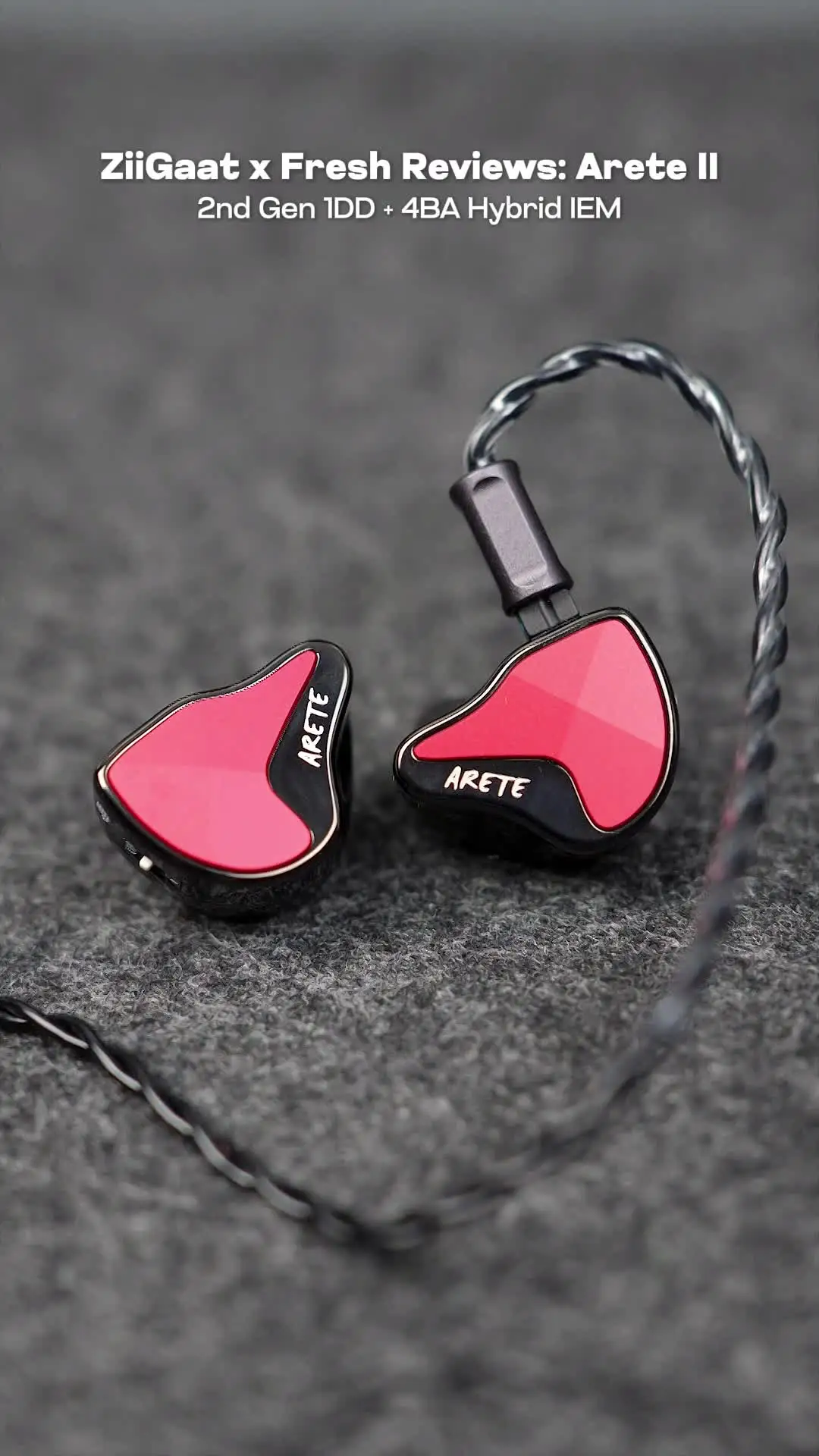 Pre-order Linsoul ZiiGaat x Fresh Reviews: Arete II 2nd Gen 1DD +