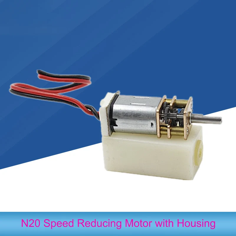 

1 PCS Reduction Motor N20 3V 50 Rpm 6v 100 Rpm Miniature Large Torque Slow Motor With White Housing For DIY Handmade
