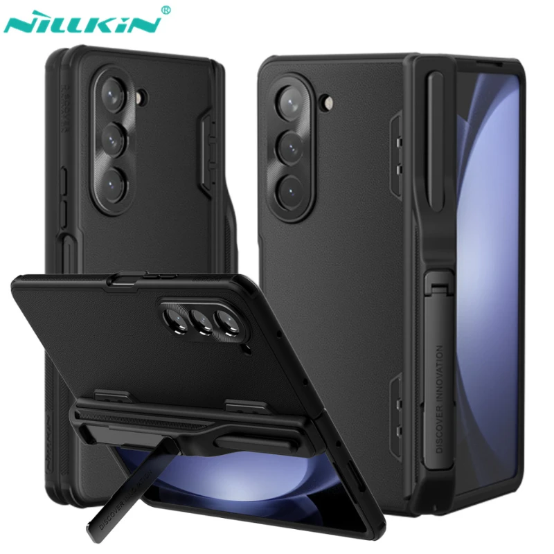 

For Samsung Galaxy Z Fold 5 Case Nillkin CamShield Fold Leather Case With S-Pen Pocket Stand Lens Cover For Samsung Z Fold5 Case