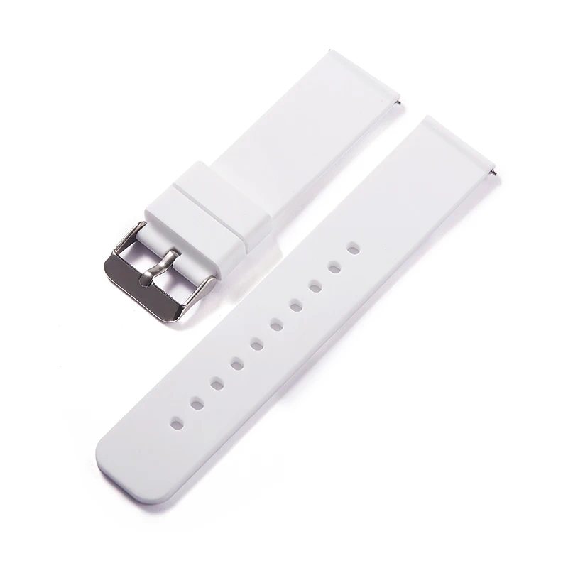 Waterproof Silicone Quick Release Watch Band - Soft Rubber Strap Bracelet