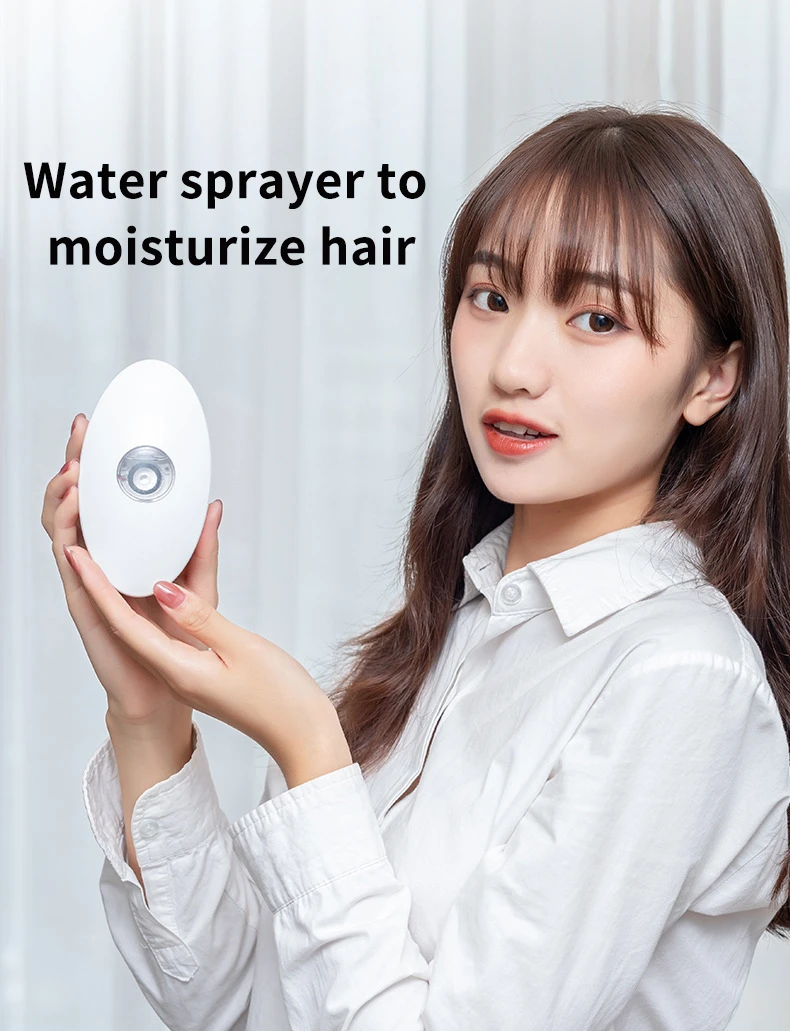 Sonic Scalp Massage Comb with Water Sprayer 6000rpm Portable Straightener Detachable Head Massager Moisturizer Smoothing Hair