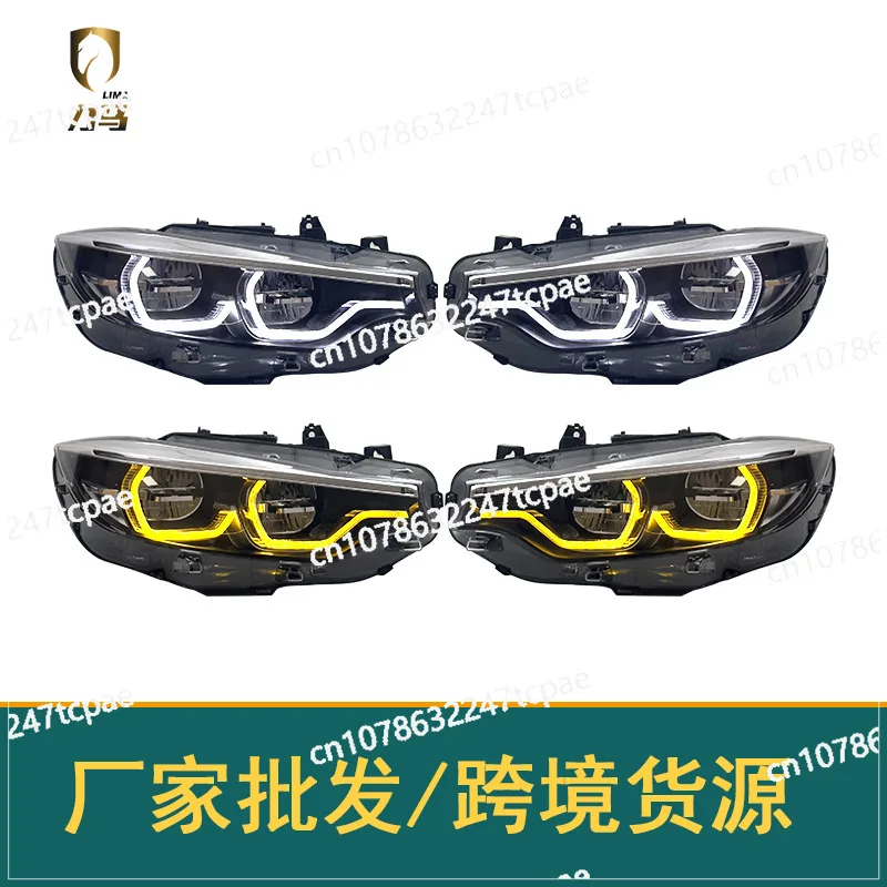 Suitable for 13-20 BMW 4 Series F32 F82 F36 headlight assembly M4 modified GTS spoon yellow DRL