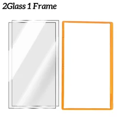 Premium Tempered Glass Screen Protector with Easy Installation Kit & Alignment Frame, HD Anti - Scratch Film - Switch 2 (2 Glass 1 Frame)