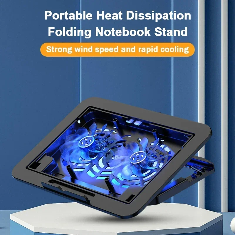 7 Height Adjustable Air-cooled Cool Wind Gaming Laptop Cooler Large Size For 12-17'' Tablet Notebook Cooling Pad 1200_voghion.com