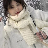 Milk White Scarf New Women's Winter Korean Version Versatile Warm Scarf 2