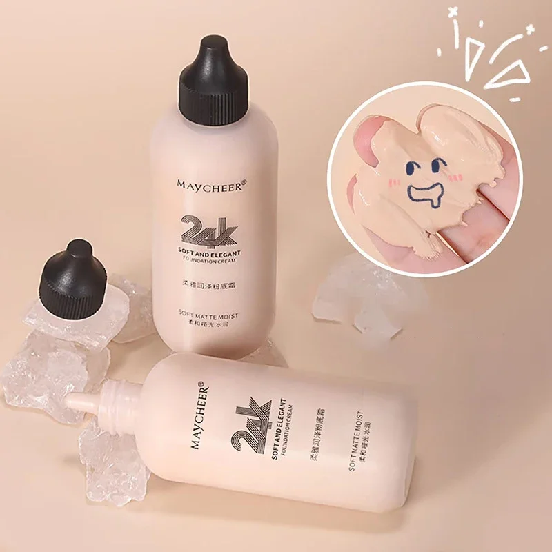 Liquid Foundation 120ml Face Sun Block Waterproof Make Up Mineral Full Cover Base Concealer Makeup Cosmetics